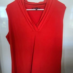 Jones New York Sleeveless Blouse in Red (Size 1X)